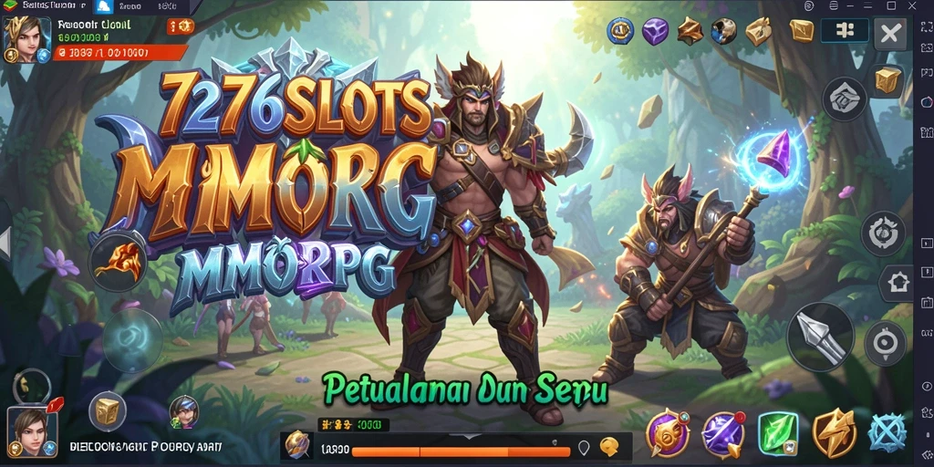 Tampilan seru dari gameplay MMORPG 7276SLOTS.