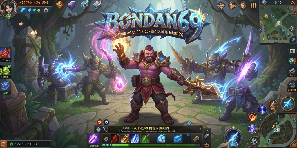 Tangkapan layar gameplay BONDAN69 menampilkan aksi pertempuran yang seru.