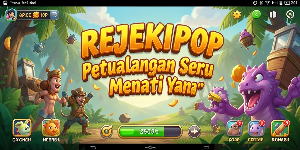 Tampilan gameplay menarik dari REJEKIPOP yang seru.