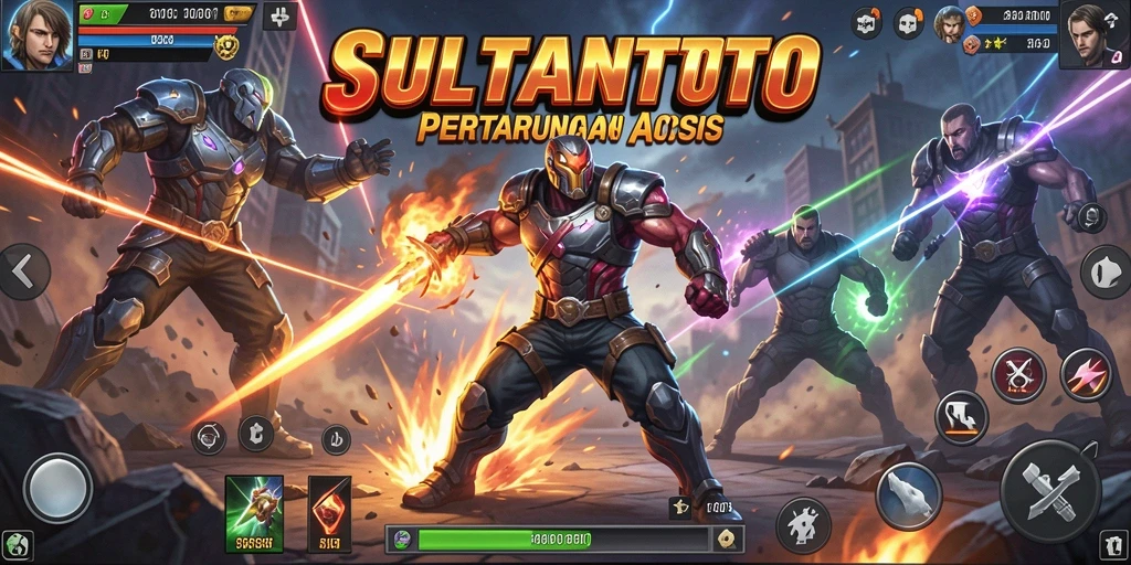 Gameplay mendebarkan dari SULTANTOTO dengan aksi cepat dan intens.
